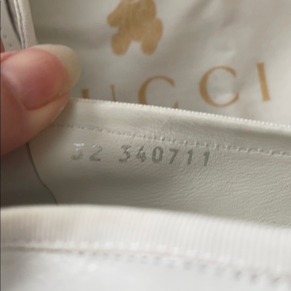 Gucci White Gomma Nappa Iris Sz 32 - Picture 6 of 14